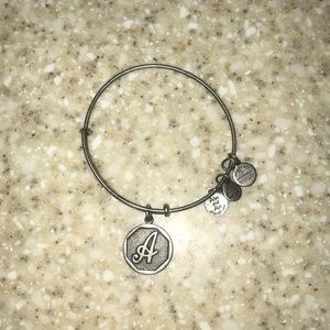 Alex and Ani "A" Charm Bracelet